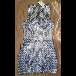 H&M metallic mini party dress. Never worn, tags attached. Size 8.